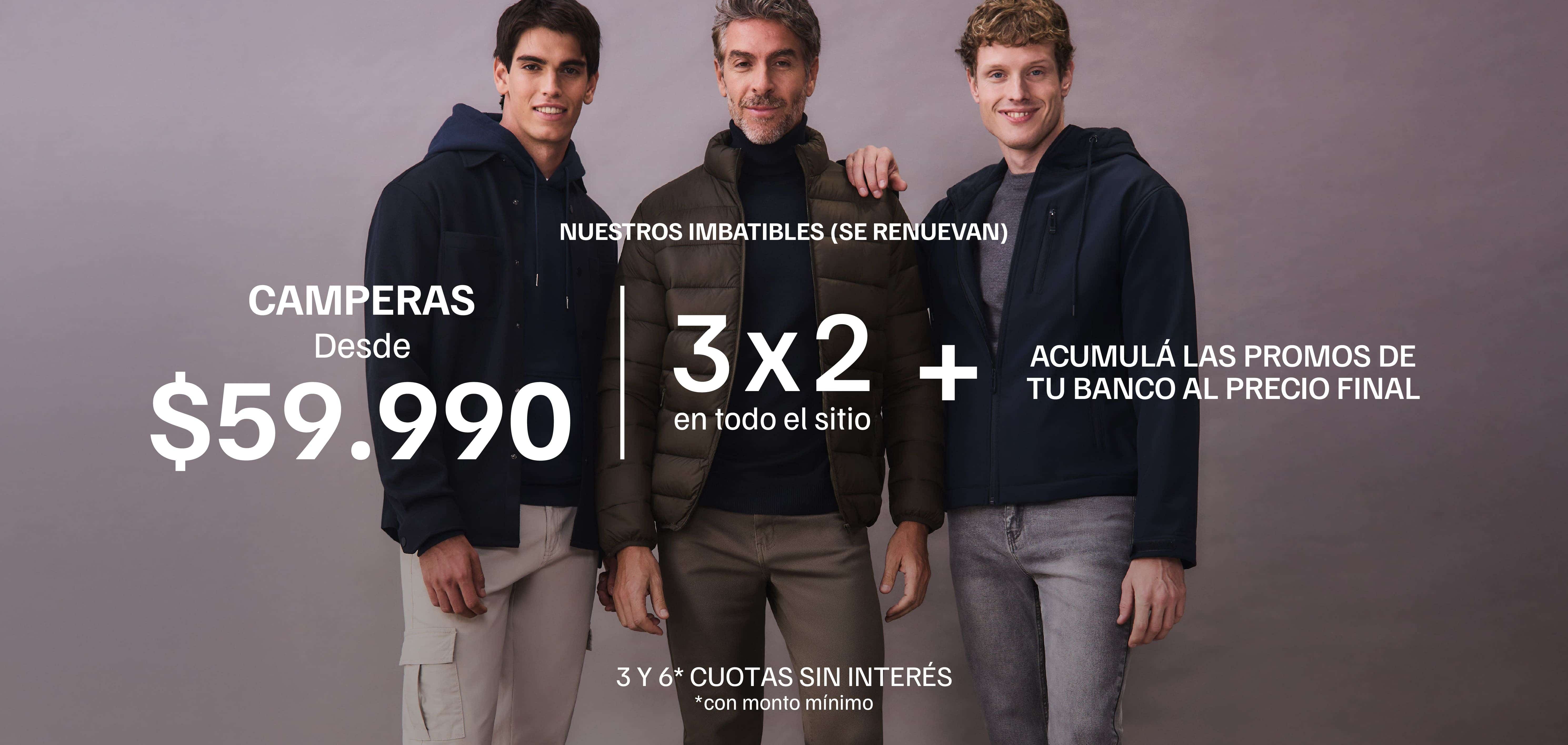3x2 en todo el sitio